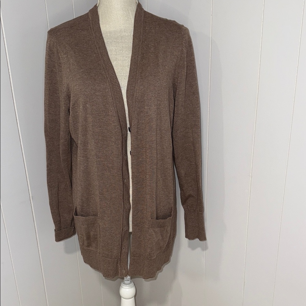 Liz Claiborne Tan Women's Cardigan Sweater